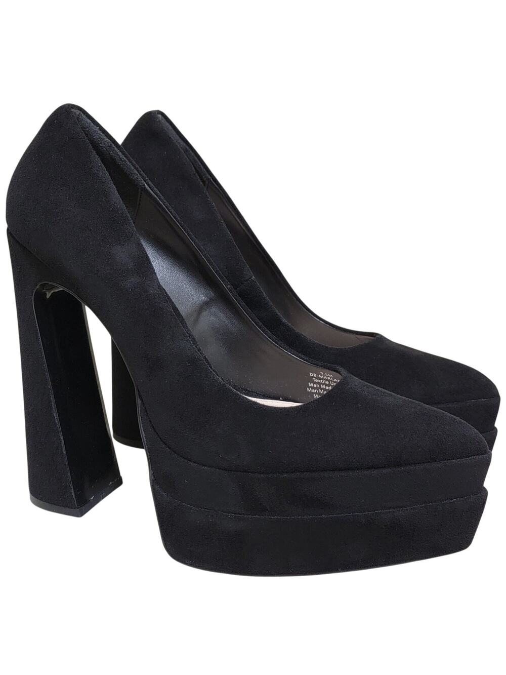 D'Amelio Women Marlania High Heel Platform Pump Heels Size US 9.5M Black